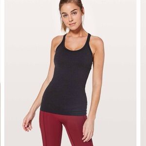 Lululemon Ebb to Street Tank, Black, Hip Length, size 12